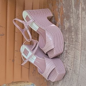 Dolce Vita Pink Platforms